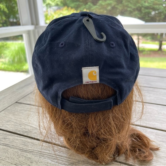 Carhartt Dark Blue Force Canvas C Patch Cap Hat NWT - Picture 6 of 6
